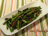 From the garden...Sautéed Asparagus With Bacon