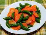 Honey Glazed Pea Pods and Carrots