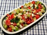 Israeli Salad with Tahini Lemon Dressing