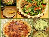 Mushroom, Asparagus and Pepper Quiche