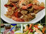 Pepper Shrimp in Peanut Sauce