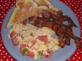 Scrambled eggs with Vegies