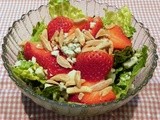 Strawberry Almond Salad with Balsamic Vinaigrette