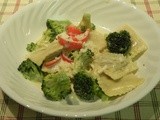 Tortellini or Ravioli in Cream Sauce