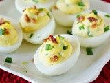 Bacon & Scallion Deviled Eggs