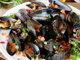 Bourbon and Bacon Steamed pei Mussels Recipe