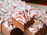 Candy Cane Chocolate Fudge