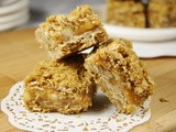 Caramel-Walnut Squares {for Pediatric Cancer Research}