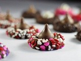 Chocolate Valentine Kiss Cookies