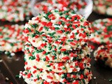 Christmas Sprinkle-Coated Sugar Cookies