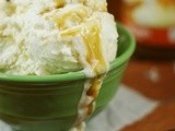 Coconut Caramel Swirl Ice Cream {No Machine Needed} ~ #IceCreamWeek
