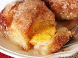 Crescent Roll Peach Dumplings