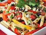 Easy Pepper & Olive Pasta Toss