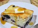 Fluffy Baked Blueberry Buttermilk Pancake