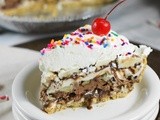 Frozen 7-Layer Banana Split Pie { & $100 'Amazon.com Cash for Ice Cream' Giveaway!}