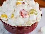 Fruit Cocktail Fluff  {a.k.a. Easy Ambrosia Salad}