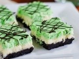 Grasshopper Cheesecake Squares