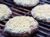 Grilled Spinach Dip-Stuffed Portabella Mushroom Caps {real® Seal Dairy Divas}