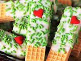 Grinch White Chocolate Sugar Wafers