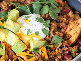 Ground Beef Burrito Bowl Skillet