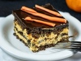 Halloween No-Bake Chocolate Eclair Dessert