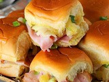 Hawaiian Ham & Cheese Party Sandwiches
