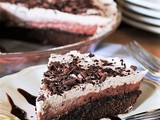 Layered Mocha Fudge Pie