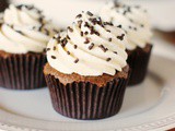Light & Fluffy Chocolate Cupcakes with the best Vanilla Frosting