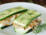 Low-Carb Smoked Turkey & Cucumber 'Sandwiches'