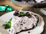 No-Bake Mint Chocolate Chip Pie