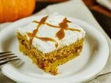Outrageously Good Caramel Pumpkin Snack Cake {& Concord Foods Caramel Apple Wrap}
