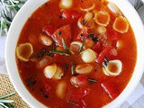 Pasta e Fagioli with Rosemary Drizzle (Pasta & White Bean Soup)