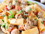 Pasta in Creamy Sausage Sauce