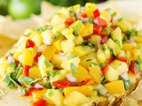 Peach-Pineapple Salsa {For Cinco de Mayo Fun!}