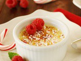 Peppermint-White Chocolate Creme Brulee