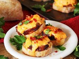 Pork Tenderloin & Pimento Cheese Crostini Melts