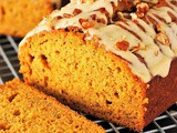 Pumpkin Banana Bread with Honey Glaze