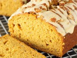 Pumpkin Banana Bread with Honey Glaze