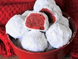 Red Velvet Snowball Cookies