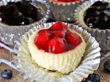 Red White & Blue Mini Cheesecakes