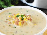 Slow Cooker Ham & Corn Chowder