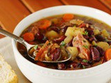 Slow Cooker Ham & Kidney Bean Soup