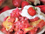 Strawberry Rhubarb Cobbler