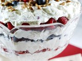Triple Berry Punch Bowl Cake {Beautiful Red, White, & Blue!}