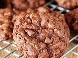 Triple Chocolate Oatmeal Cookies