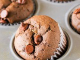 Triple Dark Chocolate Muffins