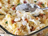 Turkey-Bacon Alfredo Casserole