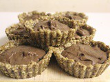 Chocolate, Banana and Coconut tarts. Rawlicious