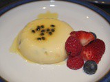 Passionfruit and White Chocolate Panna Cotta