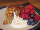 Rhubarb Almond and Orange Syrup Cake